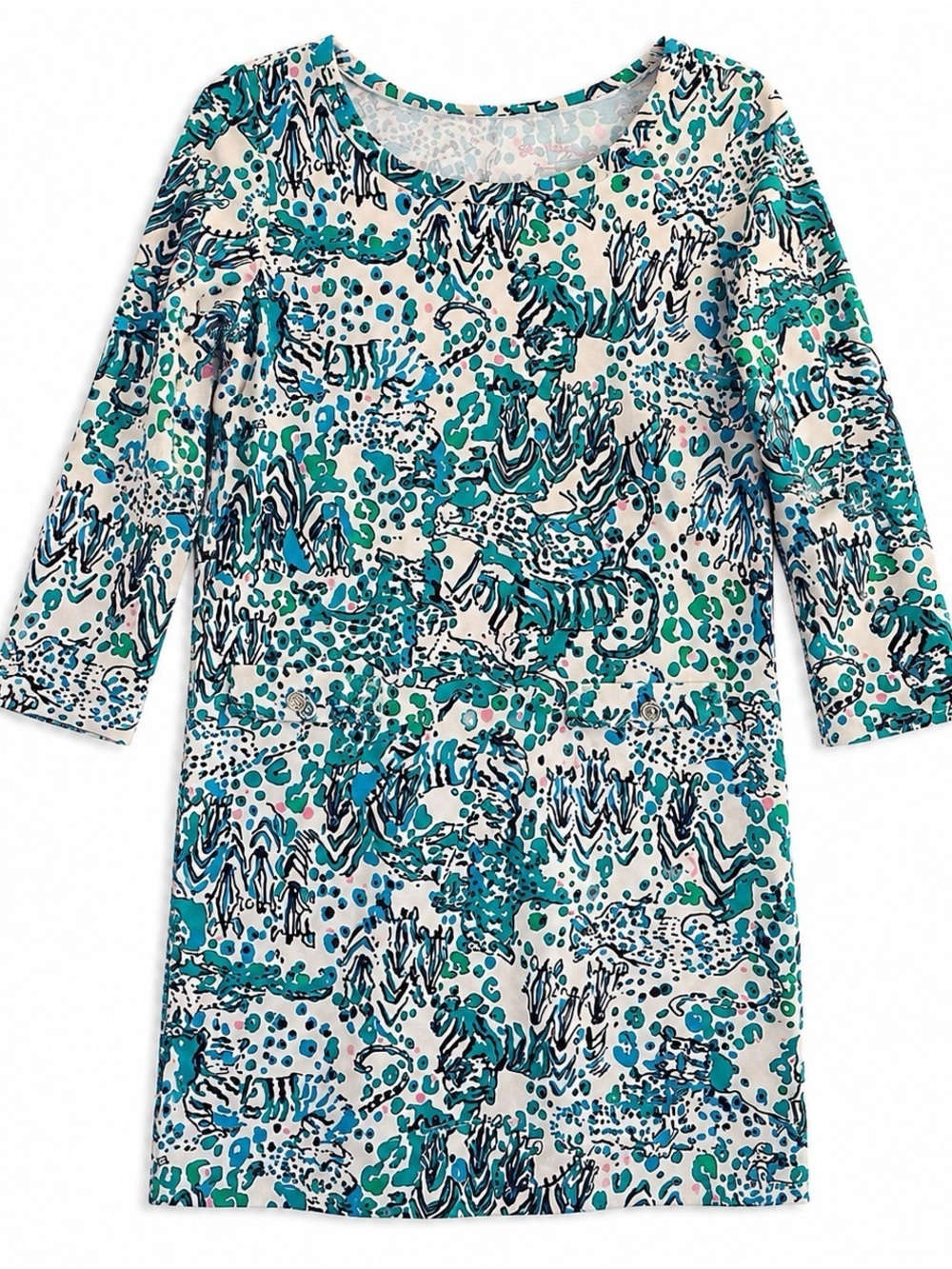 Lilly Pulitzer Corine Dress Sea Oats Escapades in the Everglades, Size Medium - Picture 2 of 6
